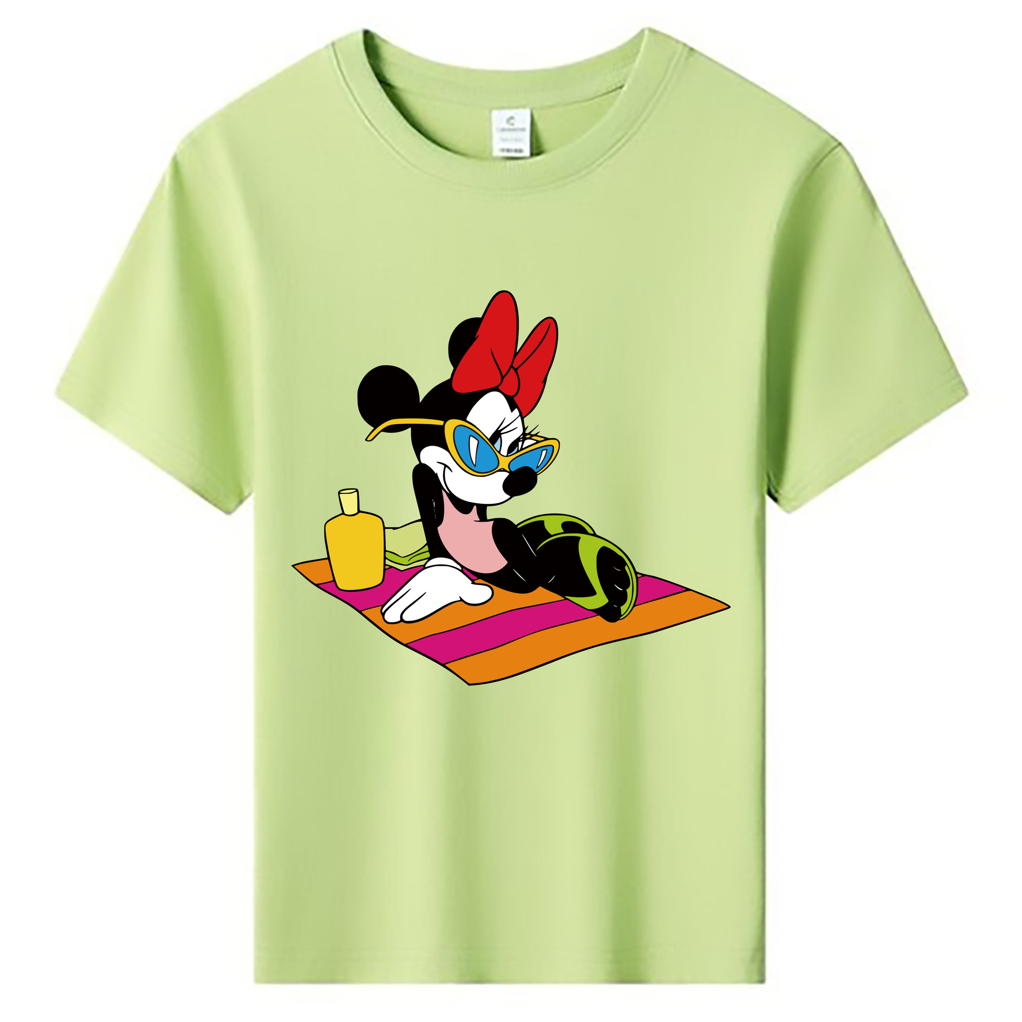 ミッキーマウス Mickey Mouse 綿100％キッズTシャツ（フロントプリント）